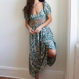 Free People Ellie Smocked Dress XS